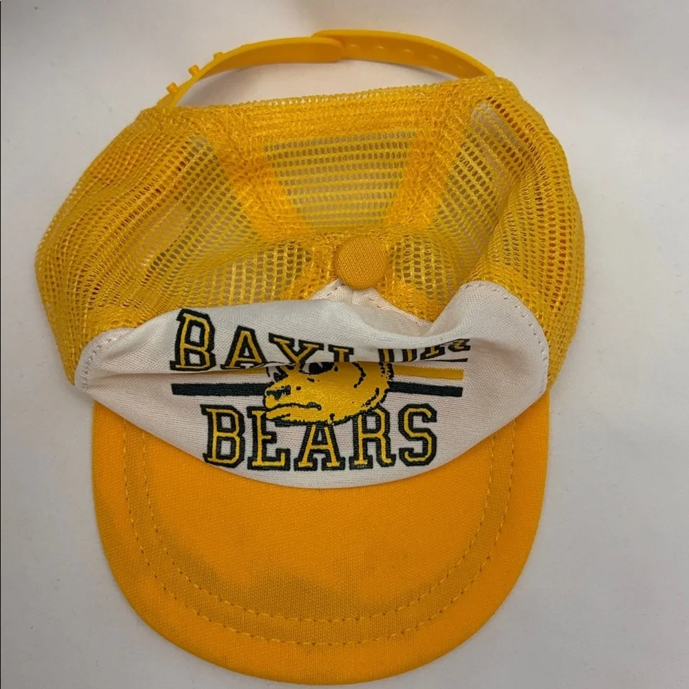 Vintage Baylor Bears Infant Baby Snapback Hat Cap Mesh Trucker College